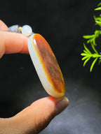 和田玉籽料红皮无事牌（36.2g）