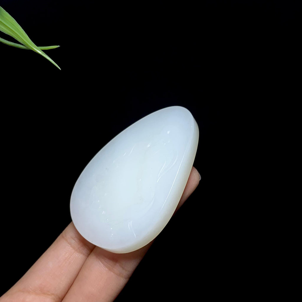 和田山料羊脂白玉侧脸观音（47.0g）