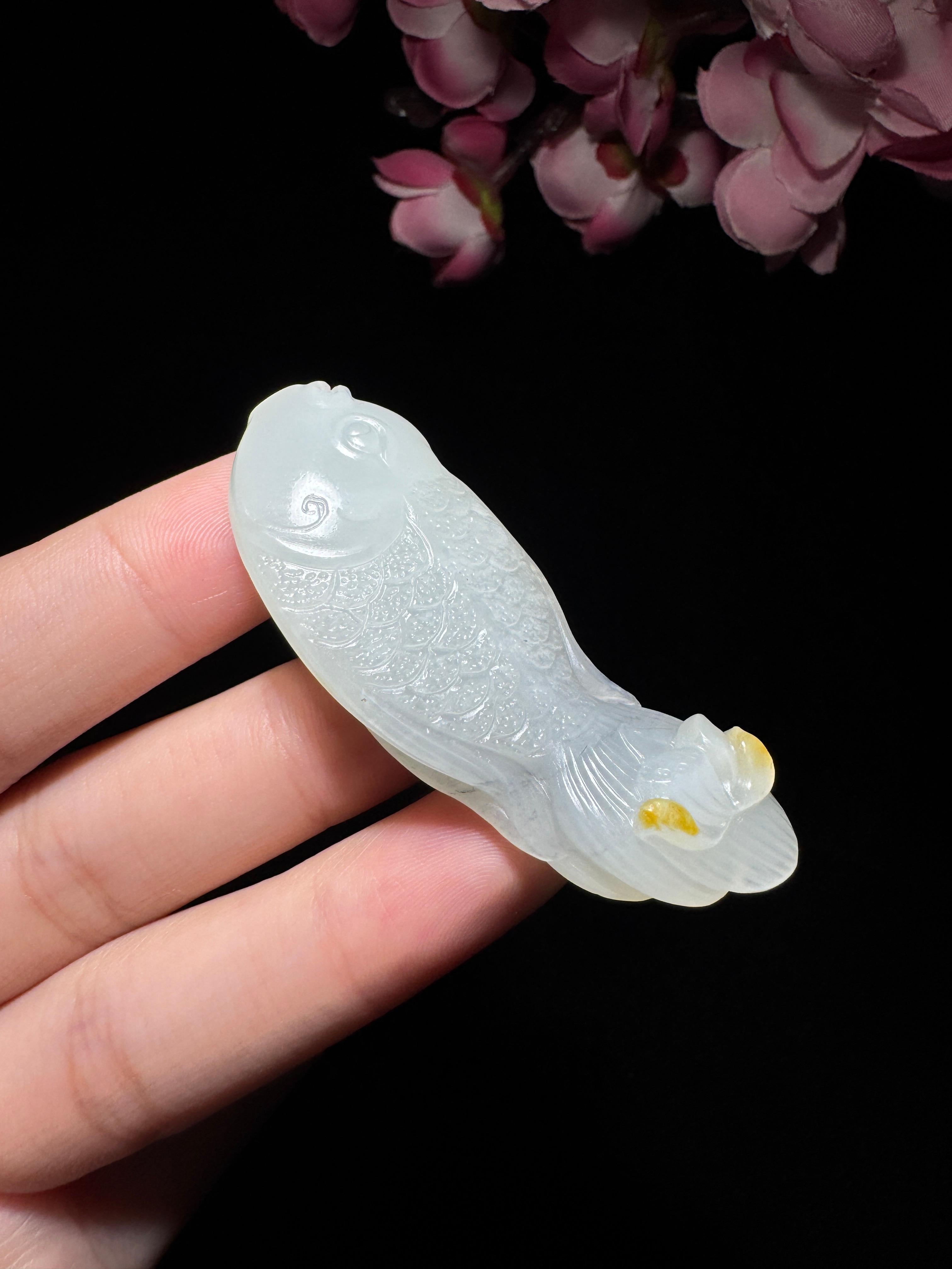 和田玉籽料青花鱼（21.3g）