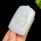 和田玉白玉大日如来（45.6g）