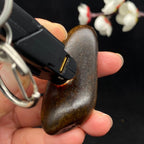 和田玉秋梨皮籽料手把件（47.3g）