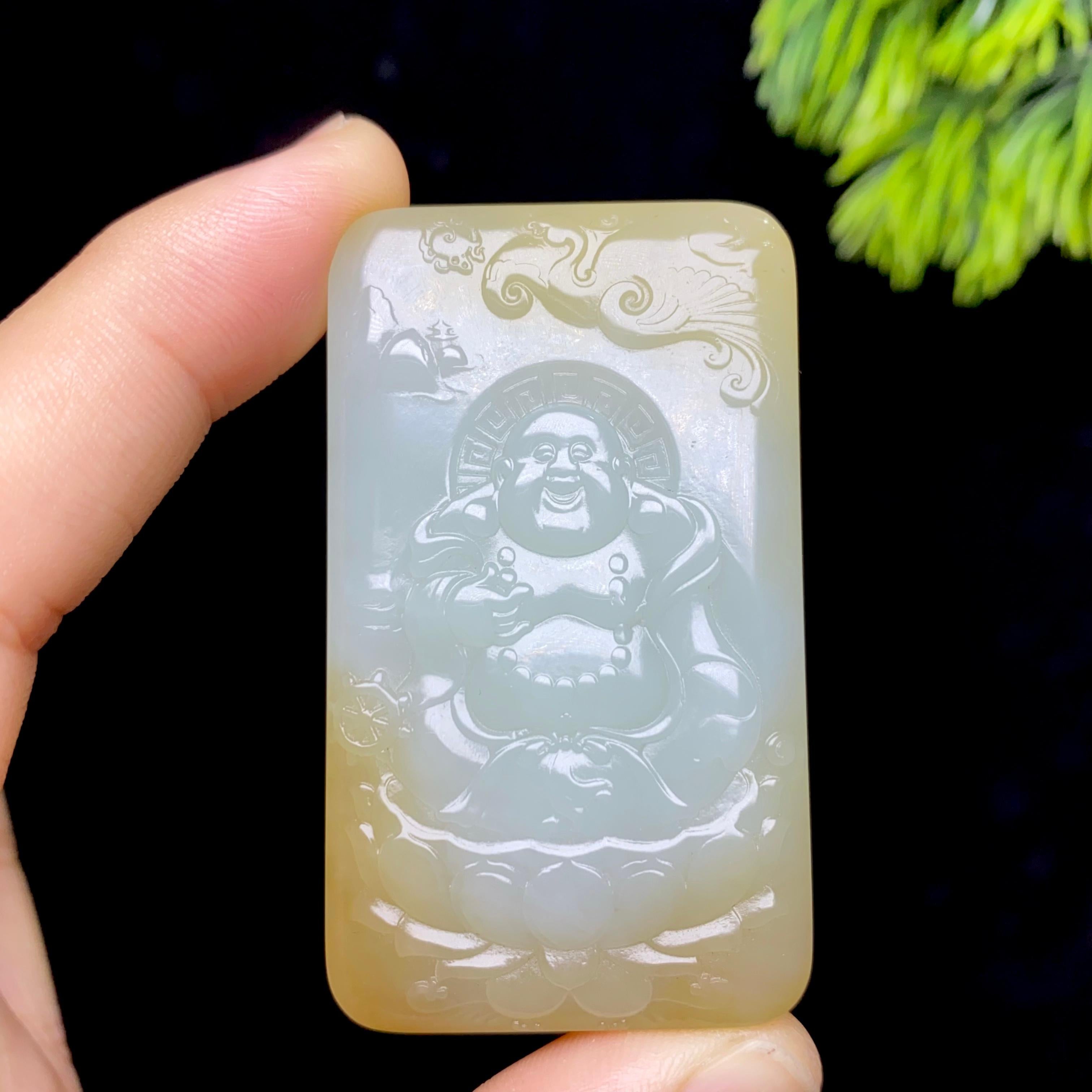 和田玉糖白佛公（40.1g）