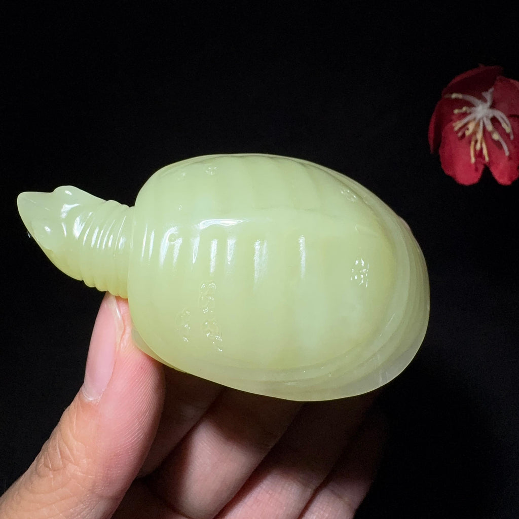 和田玉黄口龟手把件（78.7g）