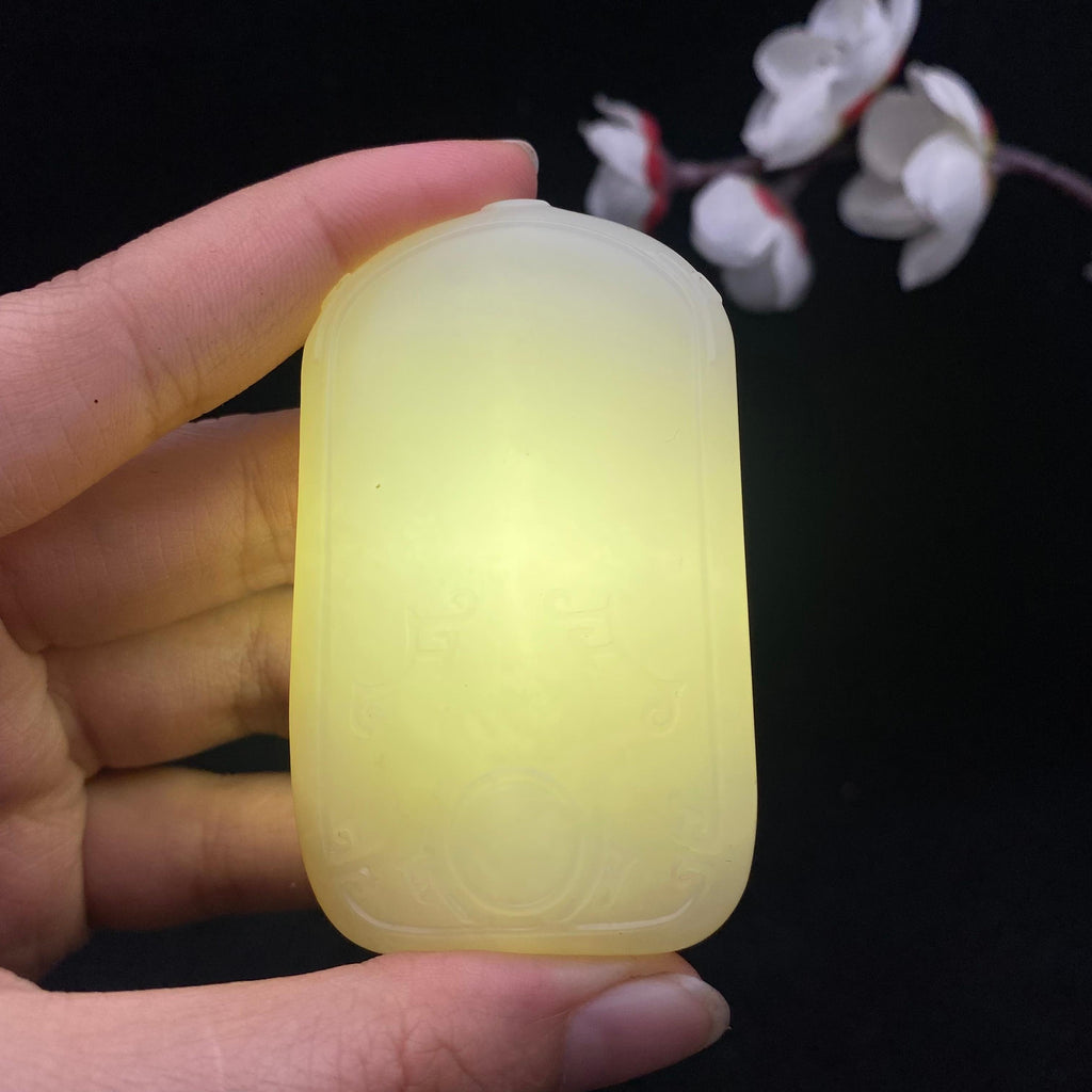 和田玉籽料【平安无事牌】（82.7g）