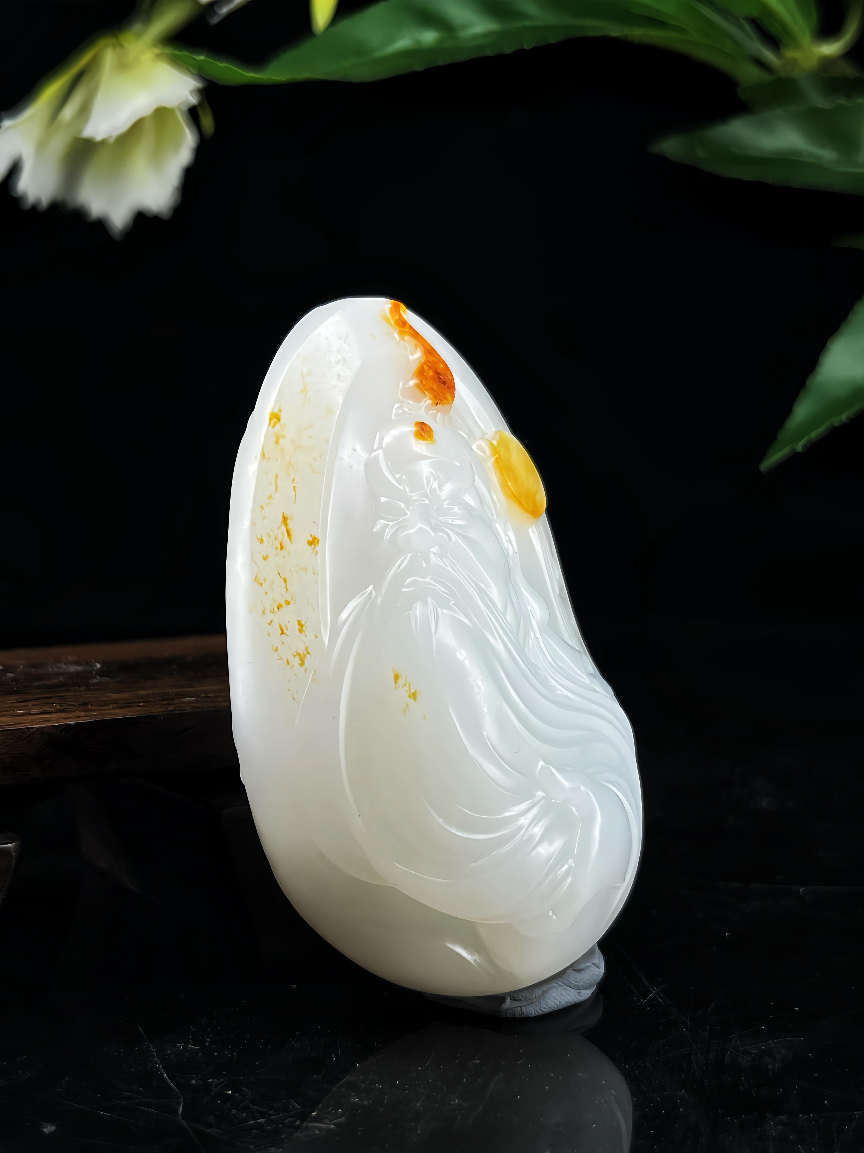 籽料关公挂件（112.3g）