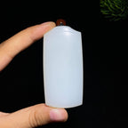 和田玉白玉无事牌（67.5g）
