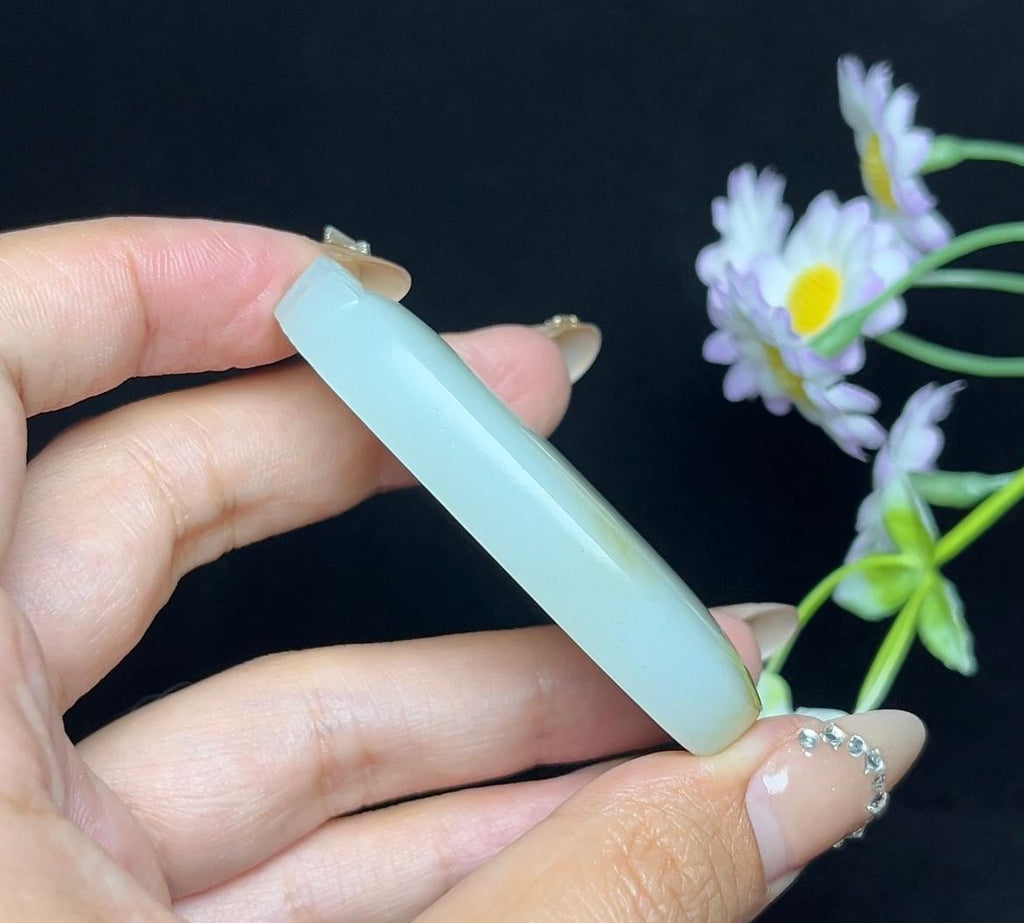 和田玉糖白玉平安无事牌（42.6g）