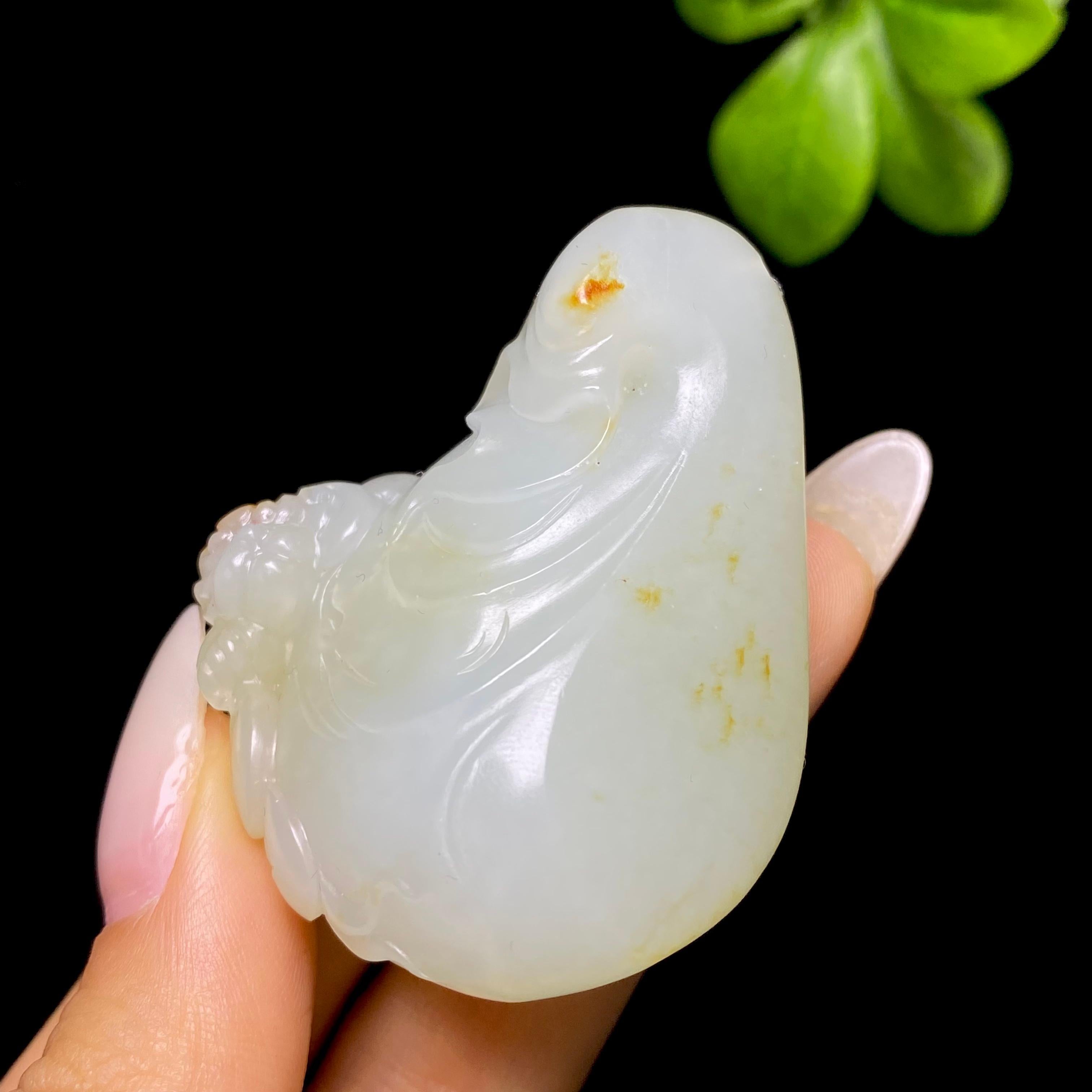 和田玉籽料代代发财HZ2606073082（43.7g）