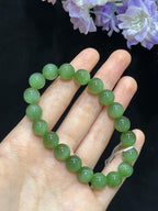 和田玉碧玉猫眼手串（26.8g）