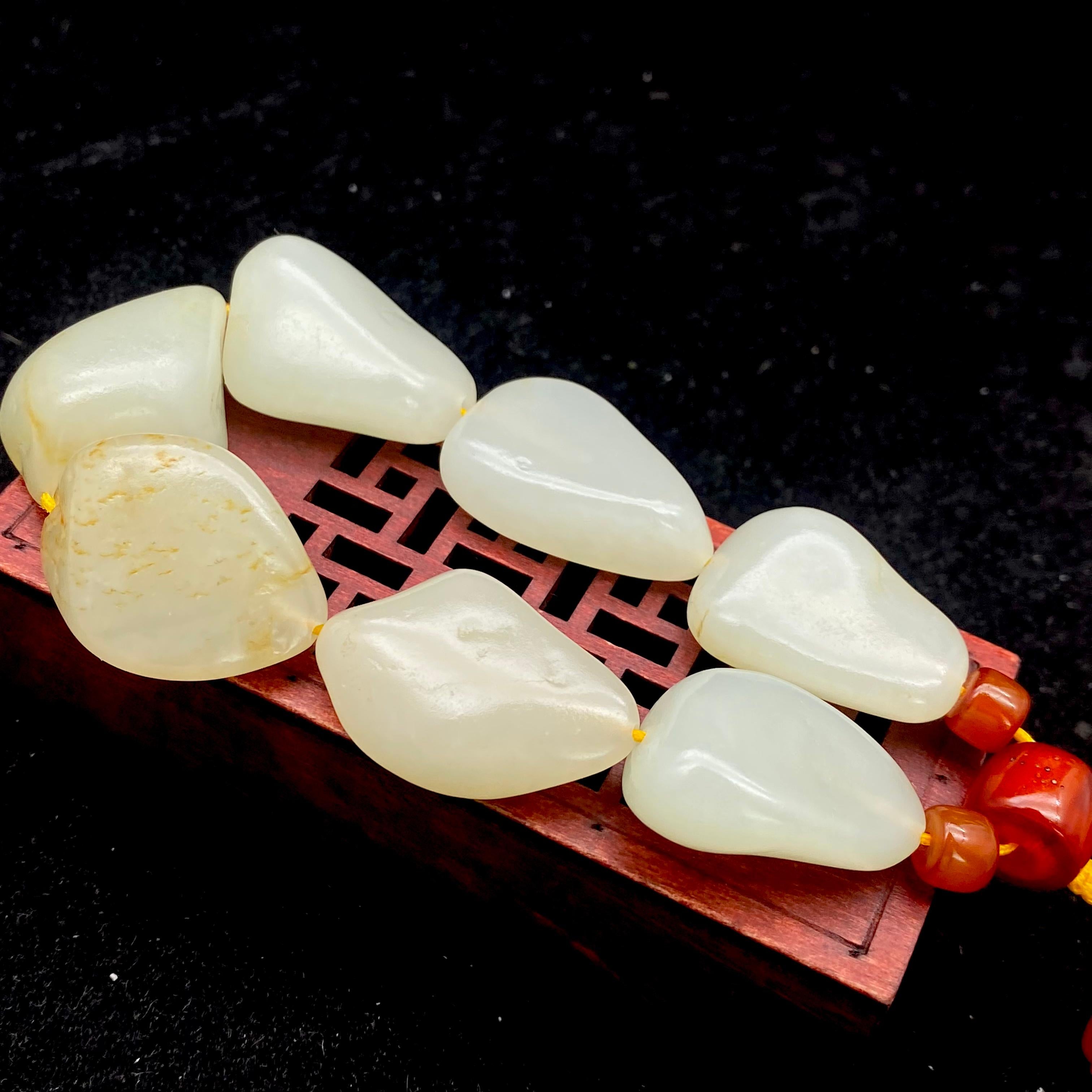 和田玉白玉【精品手串】（80.2g）