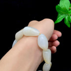 和田玉洒金皮籽料【精品手串】（61.3g）