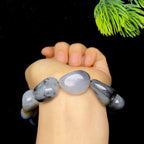 和田玉洒金皮籽料手串（63.5g）