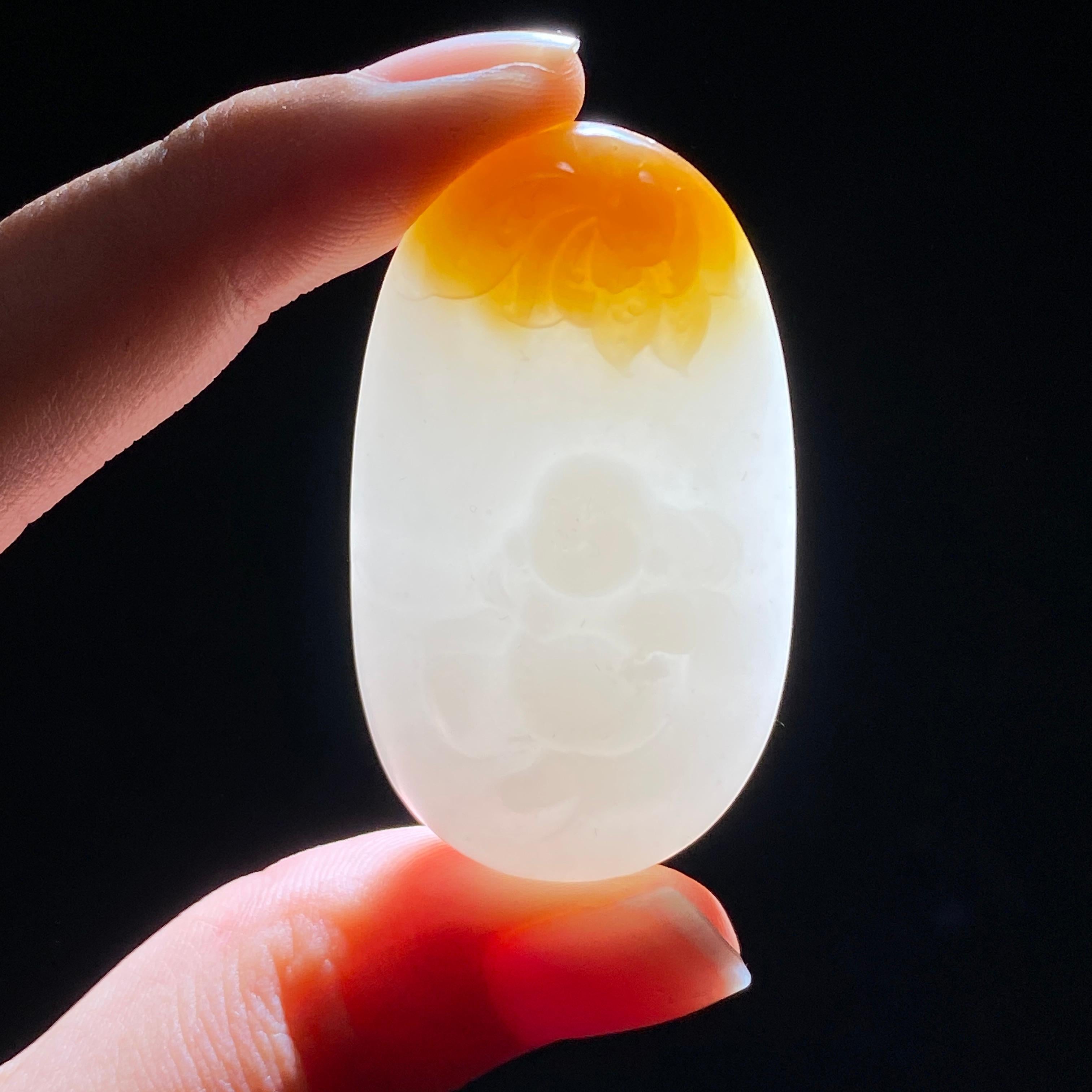 和田玉糖白佛公（27.1g）