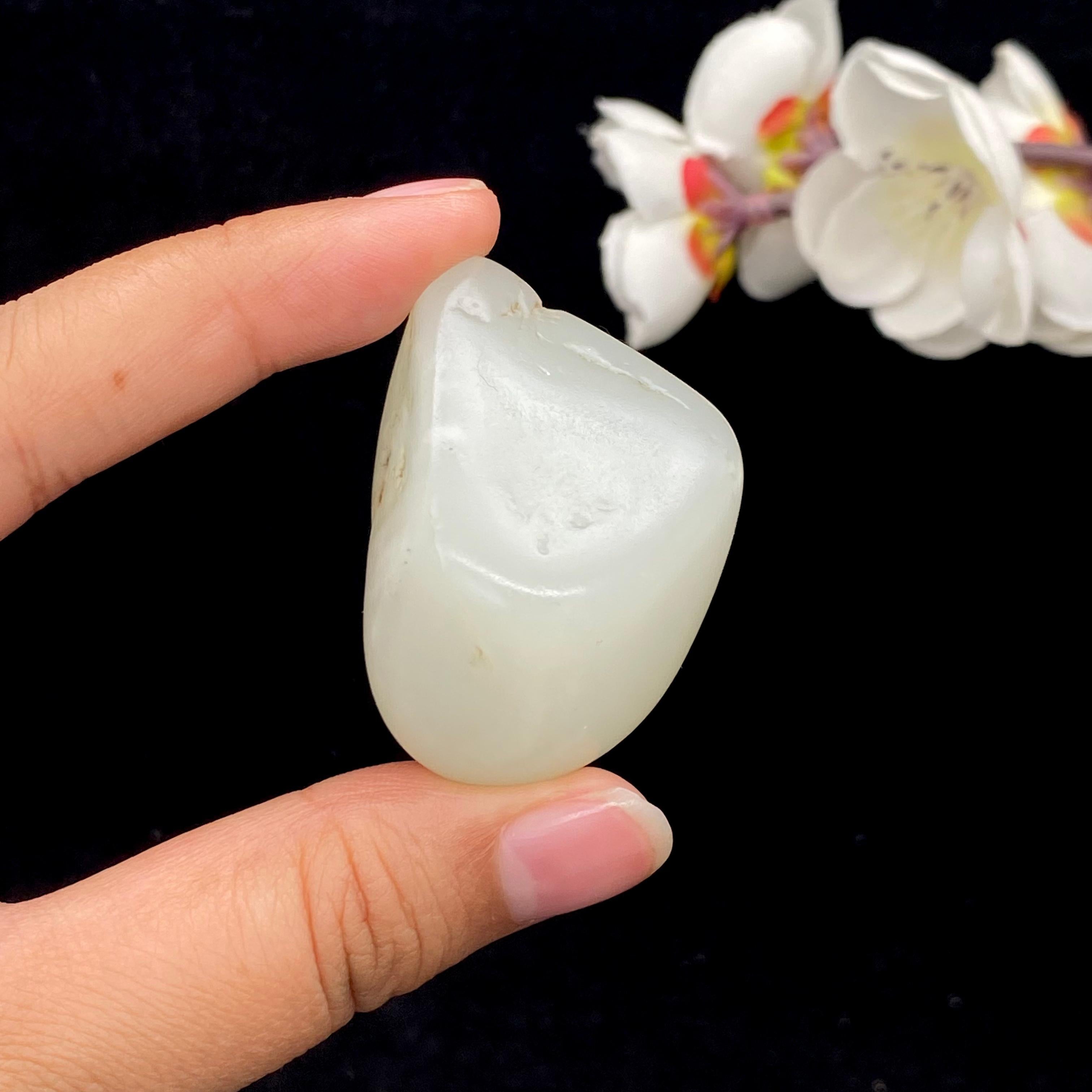 和田玉白玉籽料挂件（47.2g）