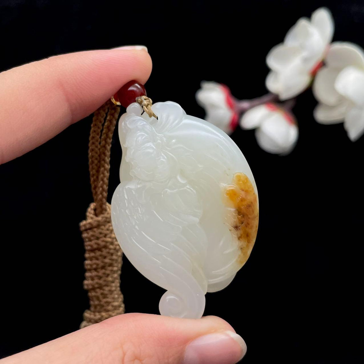 和田玉籽料【凤凰】挂件（23.5g）