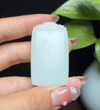 和田羊脂玉步步高升平安无事牌（28.2g）