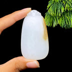 和田玉糖白无事牌（38.8g）