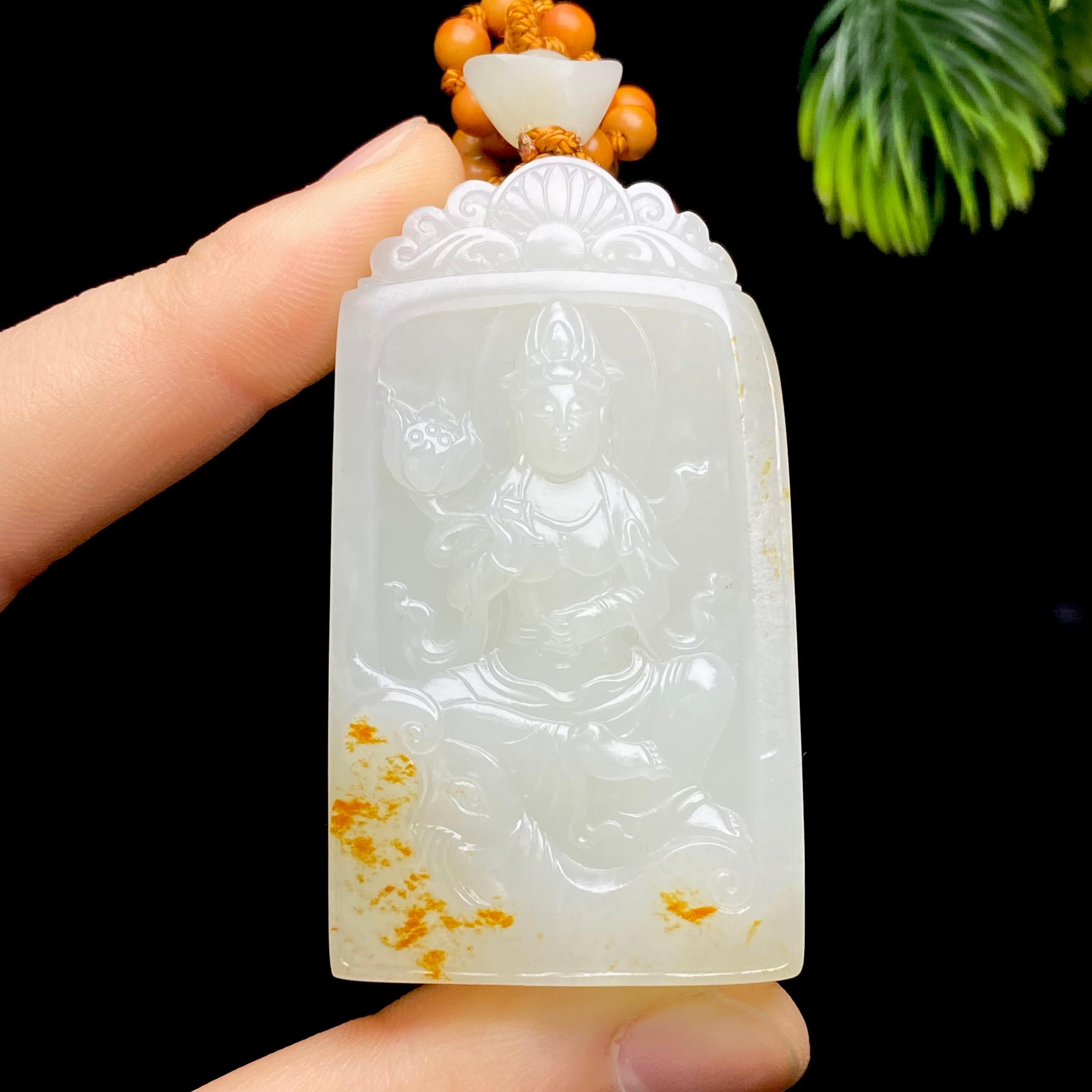 和田玉籽料大势至（60.1g）