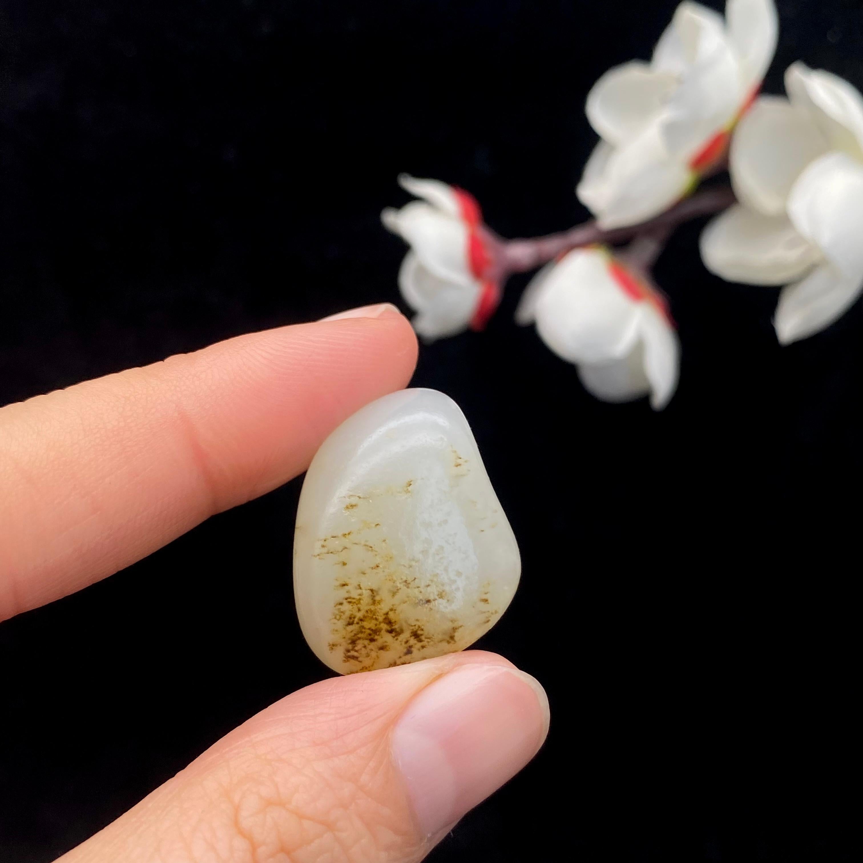 和田玉秋梨皮籽料吊坠籽（9.7g）