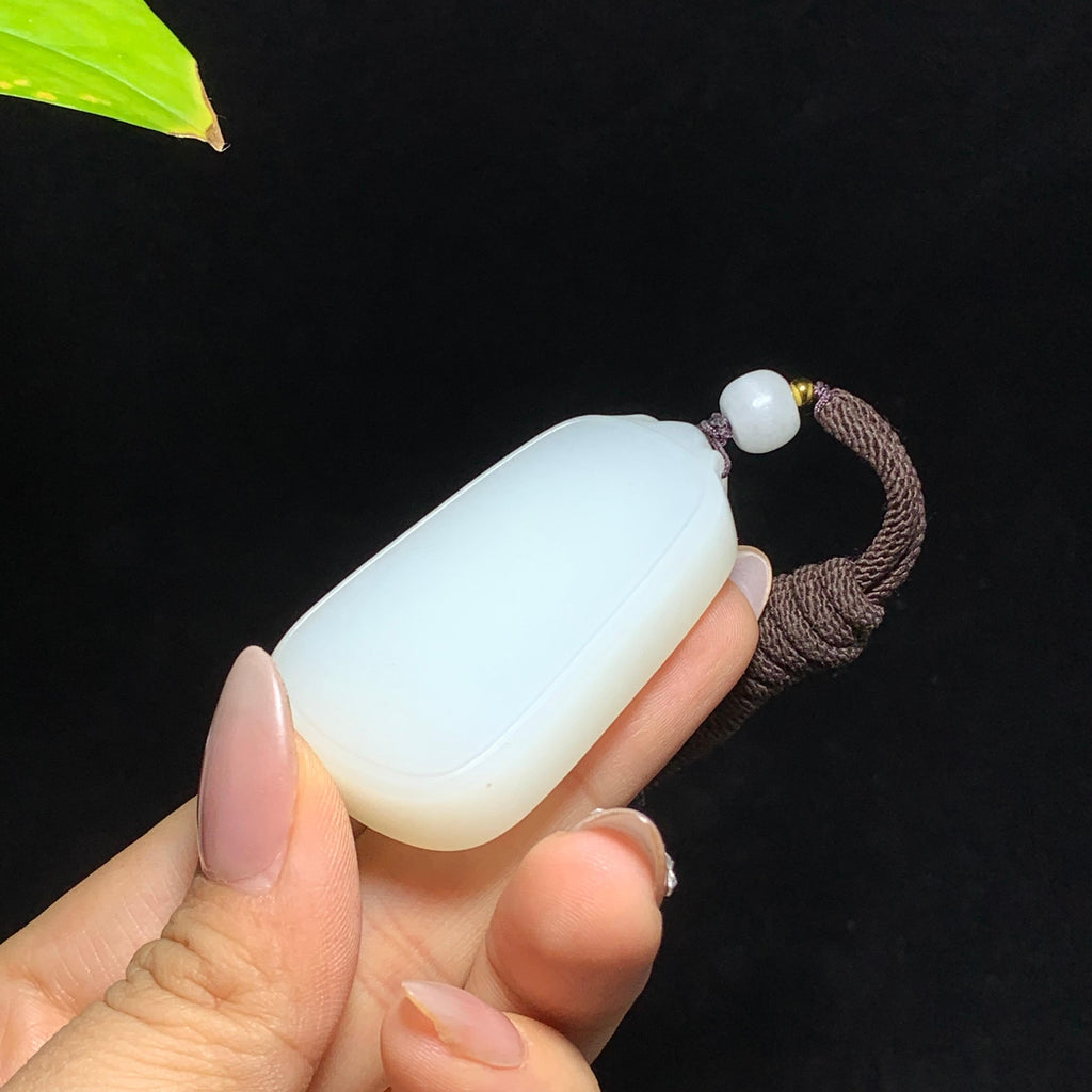 和田山料白玉无事牌挂件（41.7g）