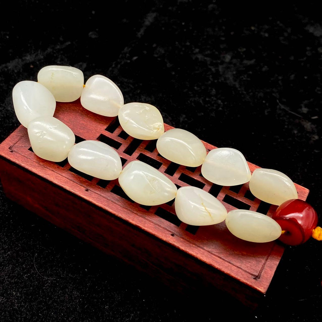 和田玉白玉【精品手串】（44.7g）