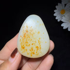 和田玉籽料羊脂白玉观音（39.7g）