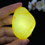 和田玉洒金皮籽料大挂件（50.7g）