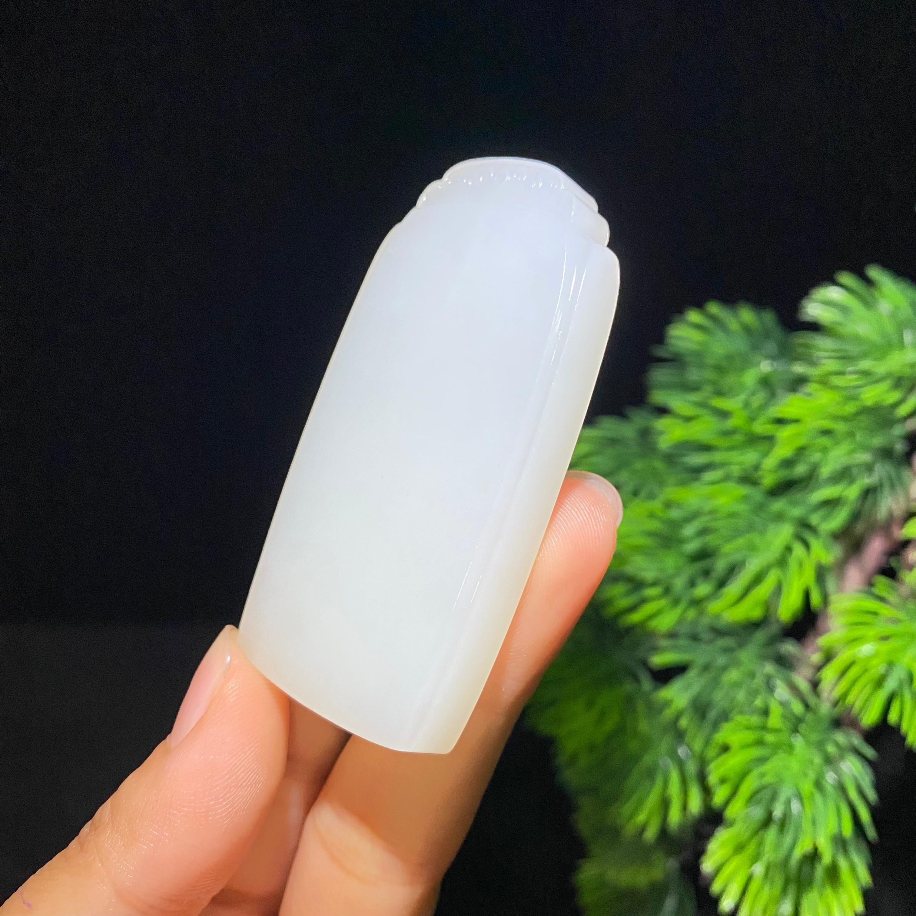 和田白玉无事牌（47.6g）