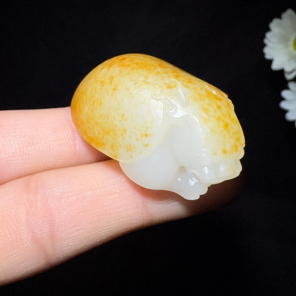 和田玉籽料挂件龙龟（33.0g）