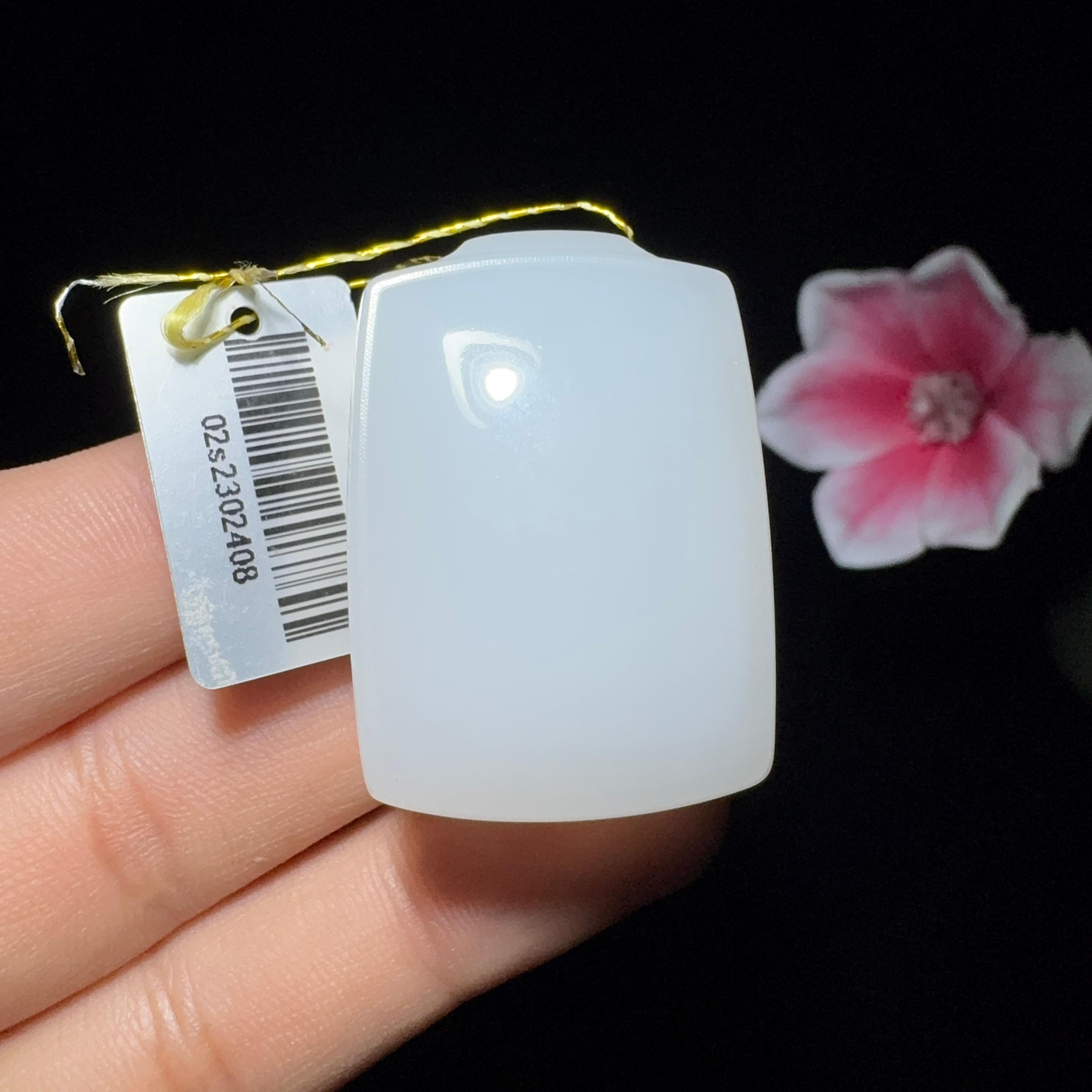 收藏级羊脂白玉平安无事牌（29.8g）