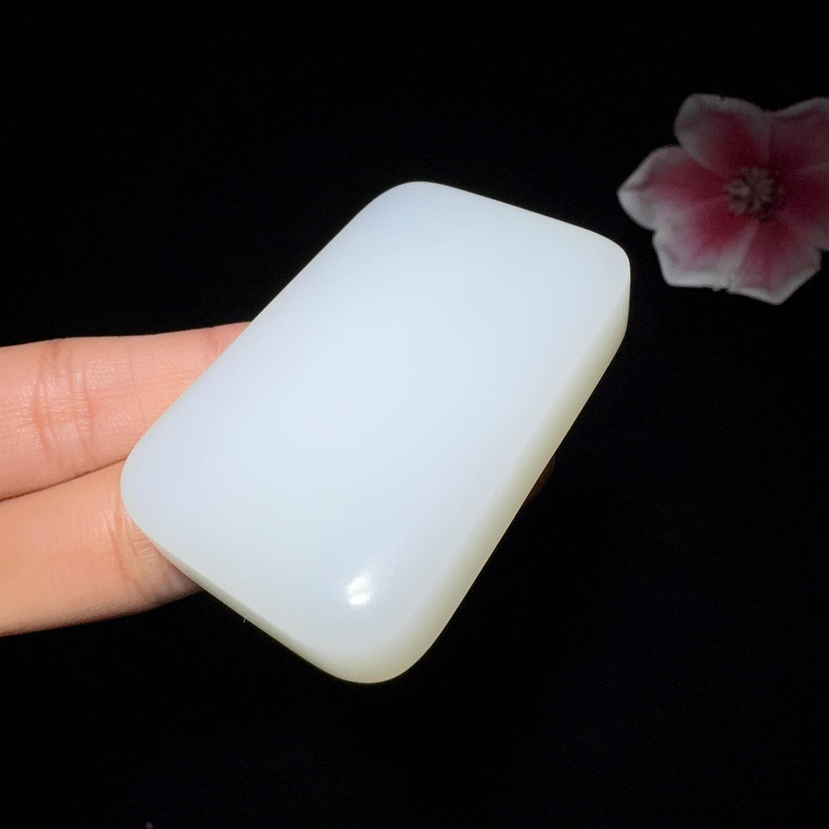 和田玉白玉平安无事牌（71.2g）