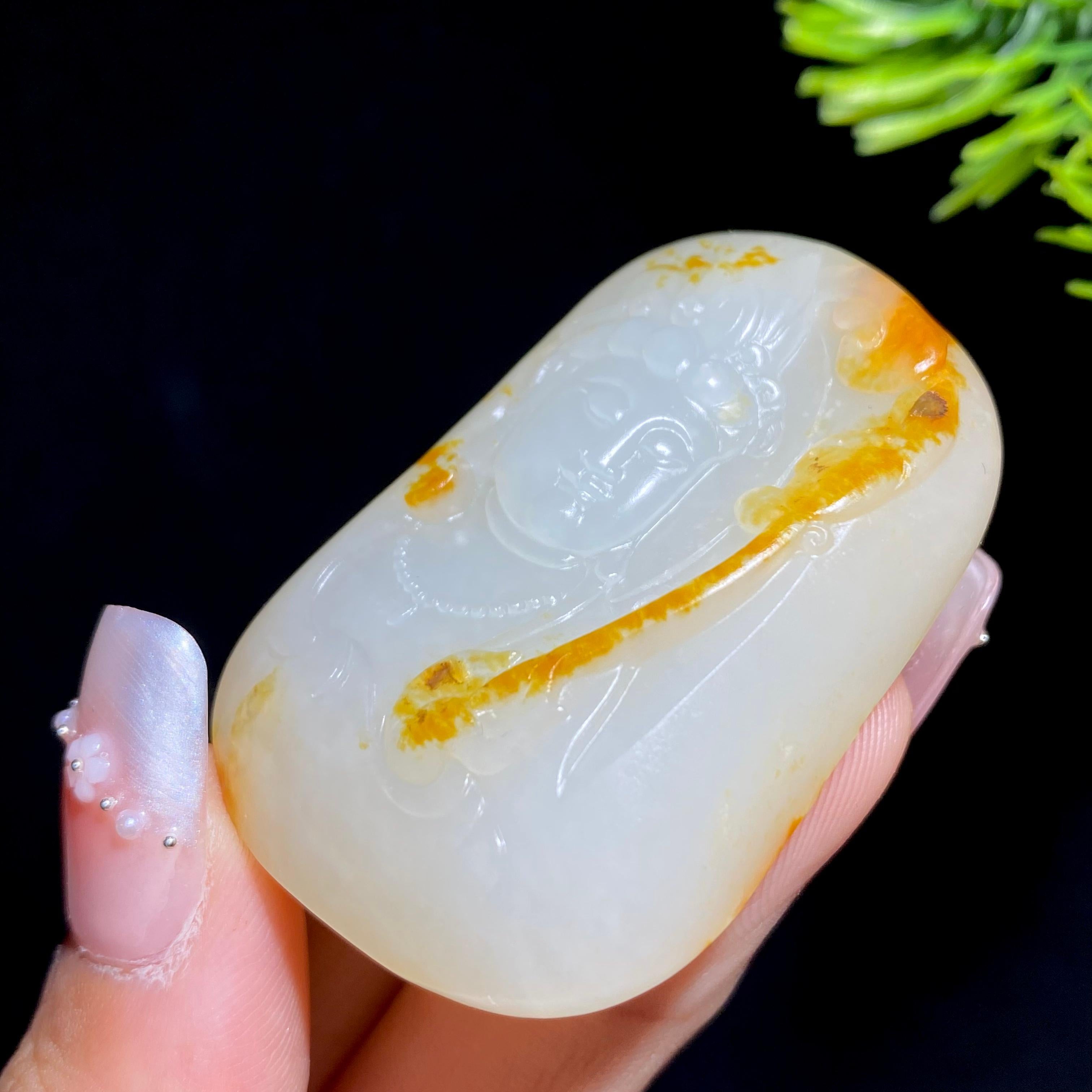 和田玉籽料观音（39.2g）