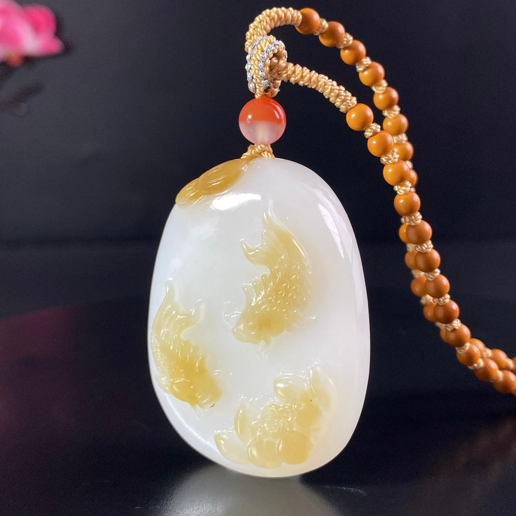 和田玉糖白连年有余2607190022（35.1g）