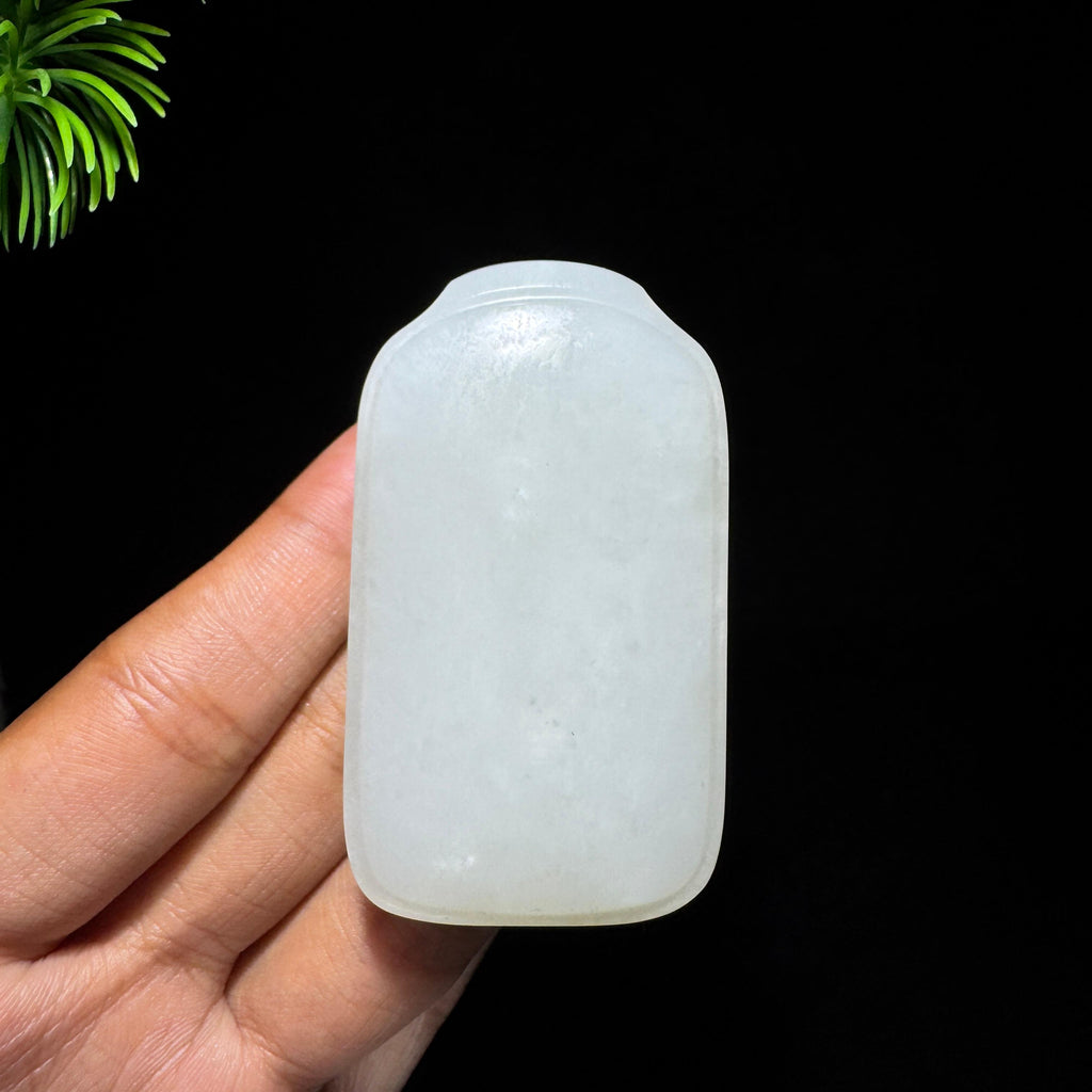 和田玉籽料满皮无事牌（68.4g）