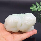 和田玉白玉吉祥如意大象把件（266.43g）