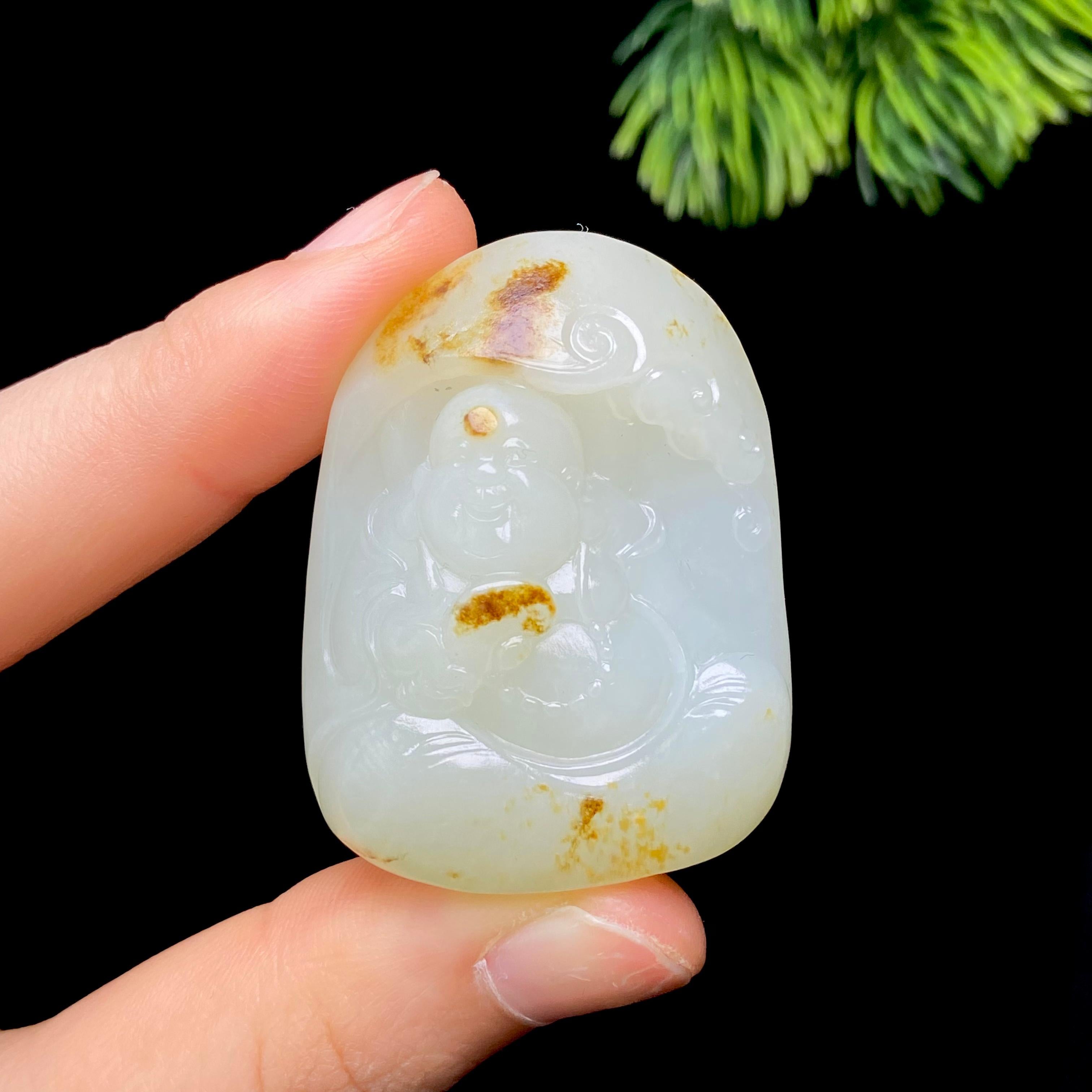 和田玉籽料佛公（39.6g）