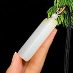 和田玉糖白无事牌（38.2g）
