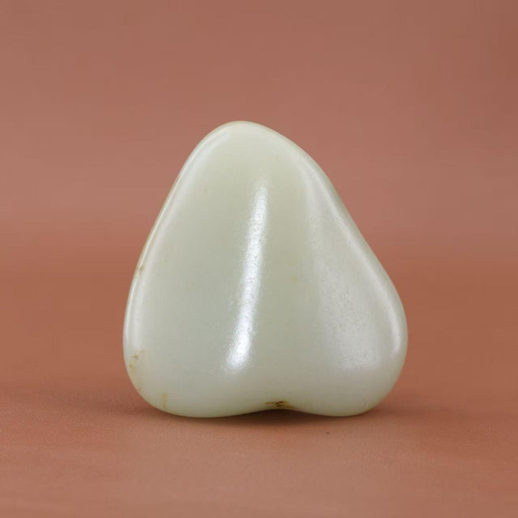 和田玉青白玉籽料手把件（104.1g）