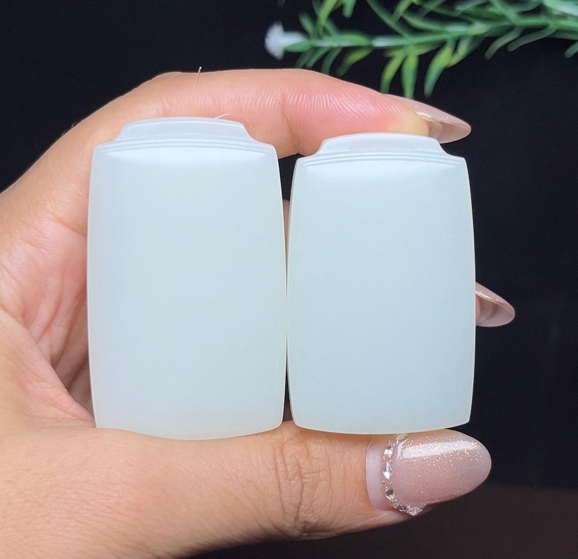 和田玉白玉平安无事牌（48.8g）