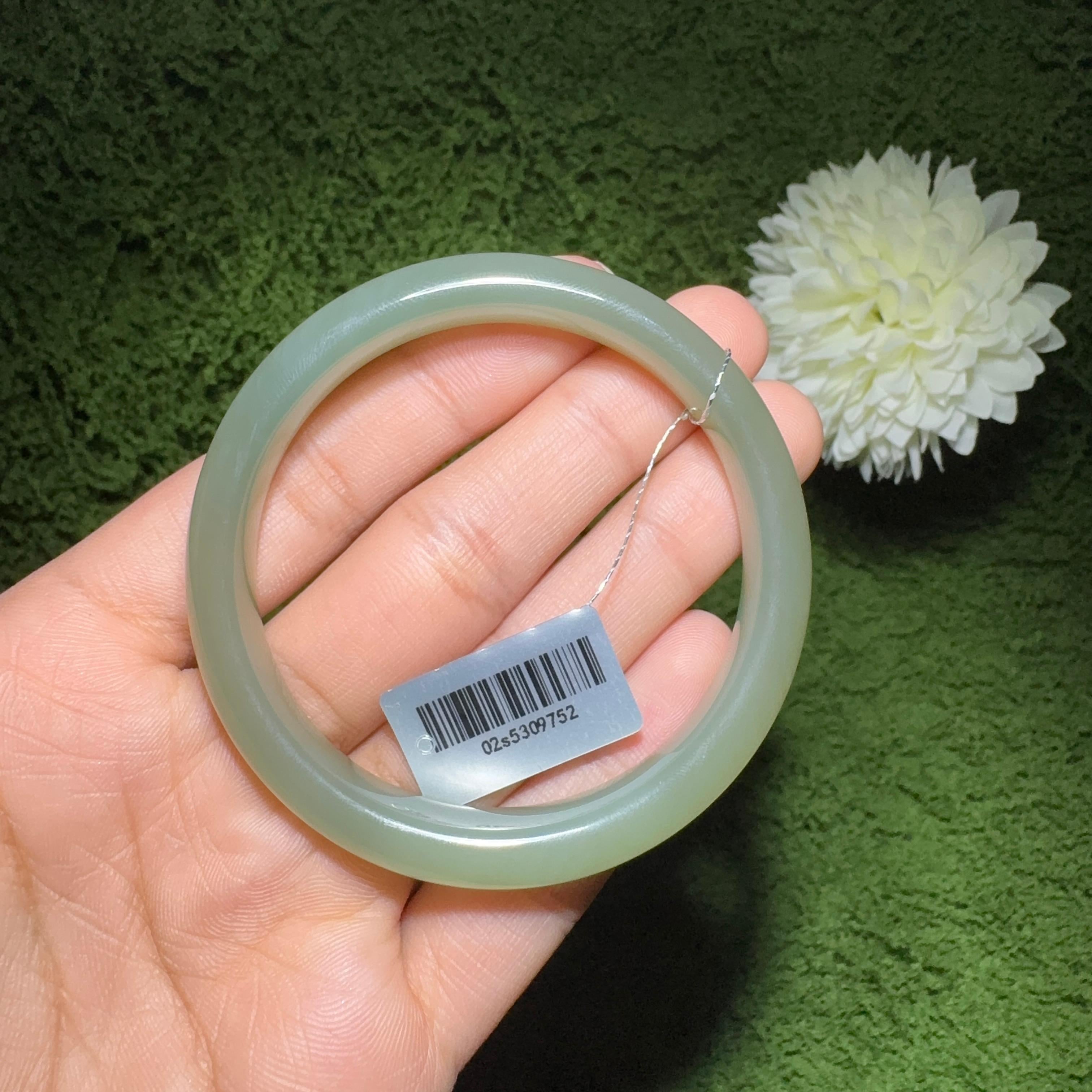 和田玉糖白平安无事牌（52.2g）