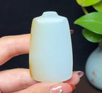 新疆和田玉且末料羊脂玉平安无事牌（42.8g）