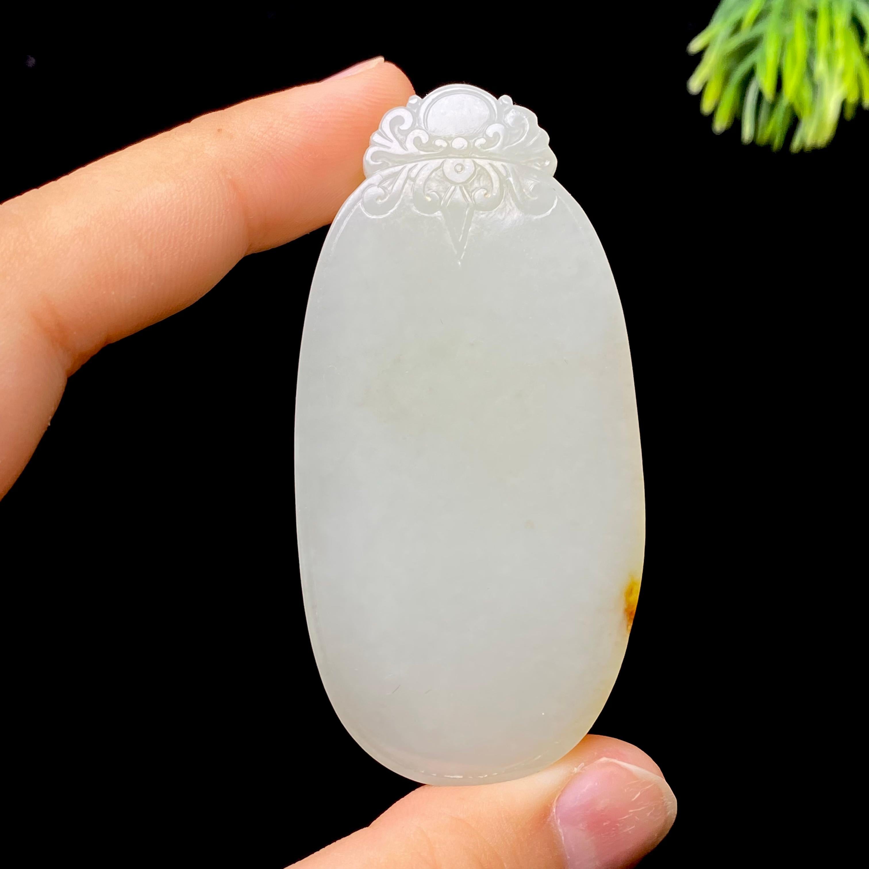 和田玉籽料无事牌（48.2g）