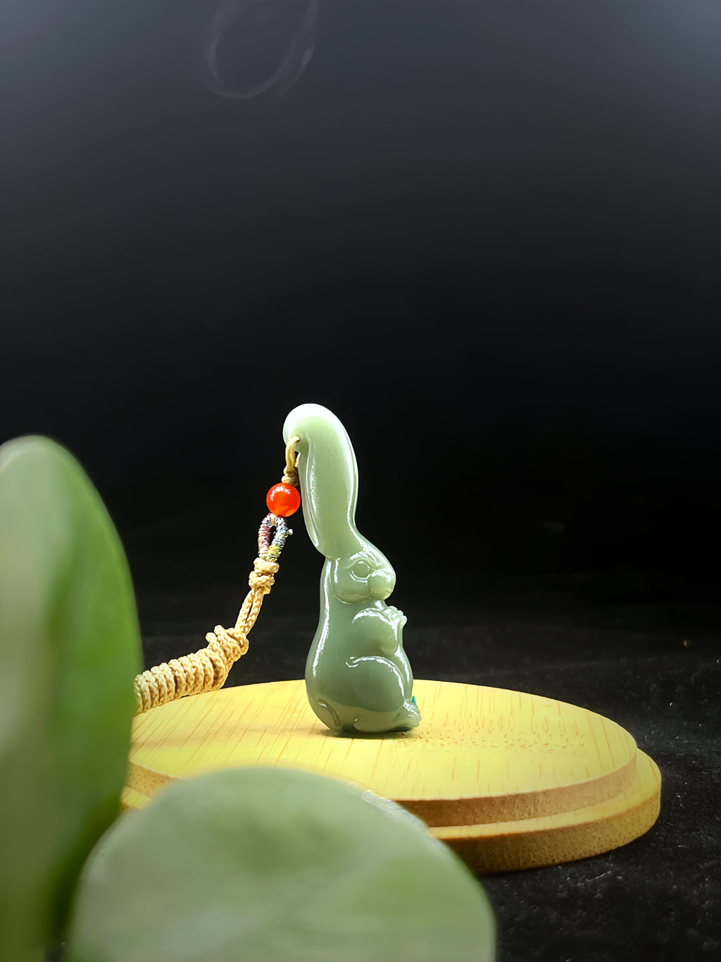 和田玉籽料沙枣青兔子吊坠（5.2g）