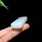 和田山料羊脂白玉无事牌（51.1g）