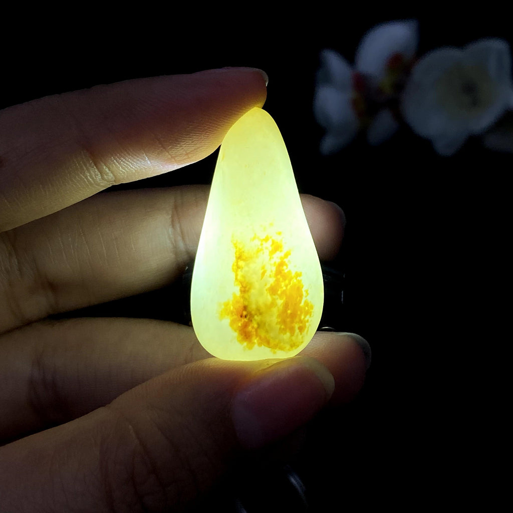 和田玉洒金皮籽料吊坠籽（11.9g）