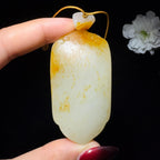 和田玉籽料平安无事牌（64.8g）