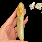 和田玉聚黄皮籽料手把件（180.8g）