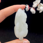 和田玉白玉籽料【马到成功】（64.2g）