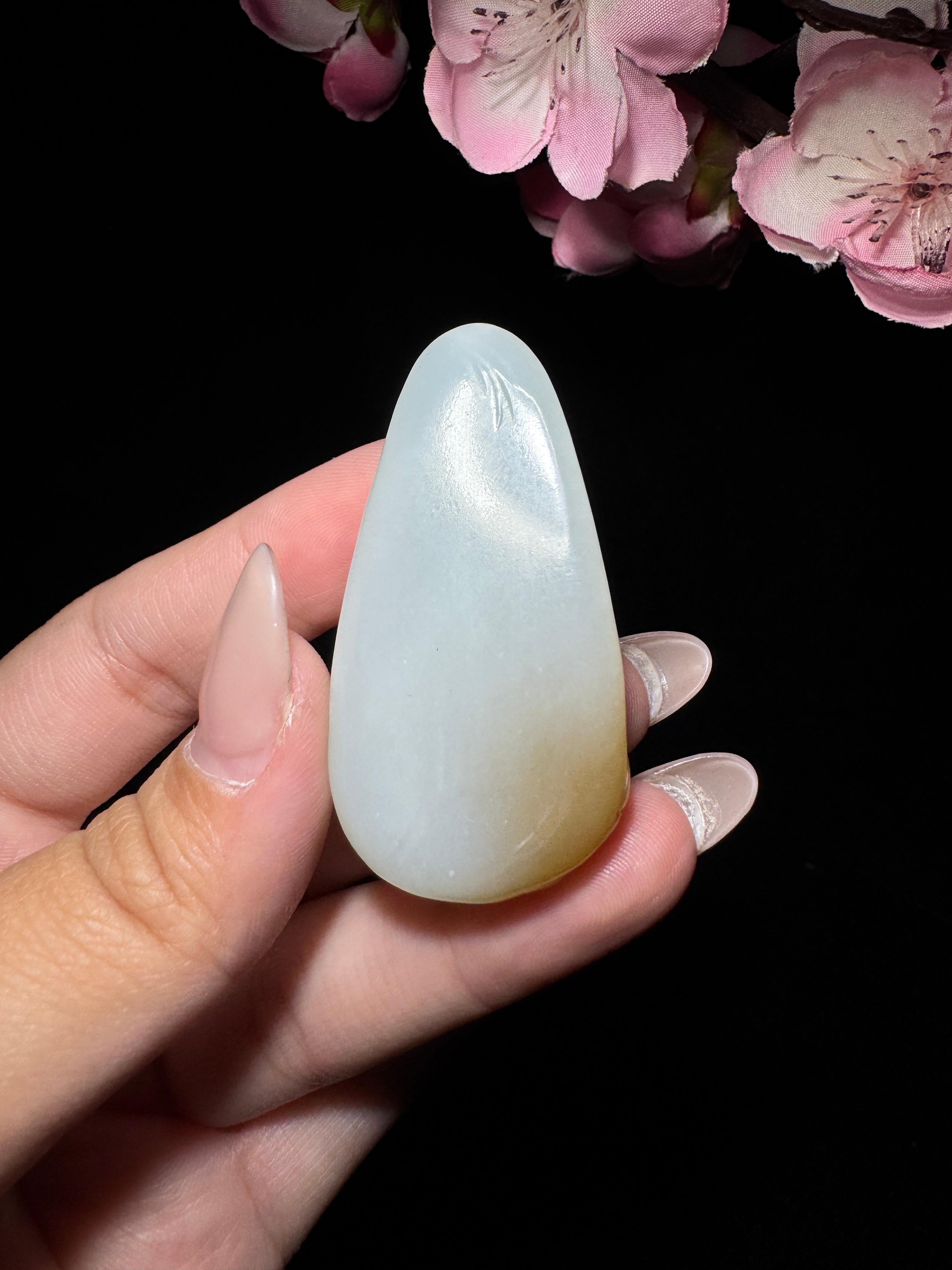 和田玉糖白玉观音（28.8g）