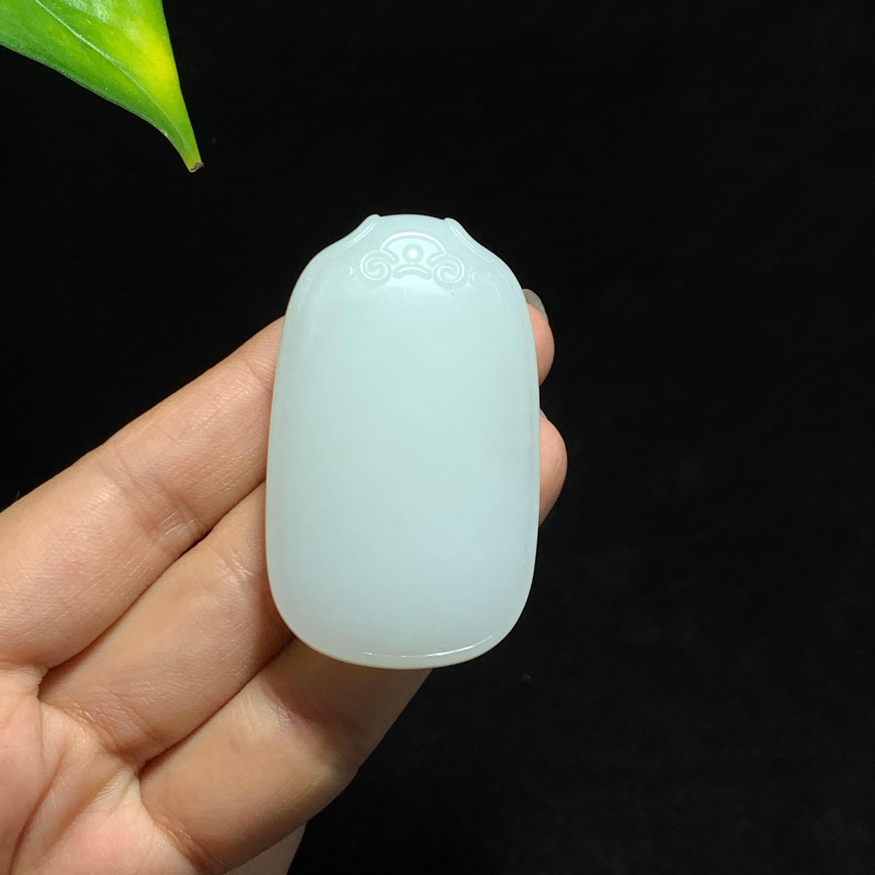 和田山料白玉无事牌（50.7g）